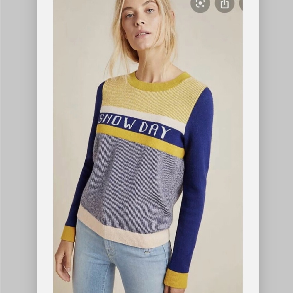 🆕Anthro Snow Day Sweater!!